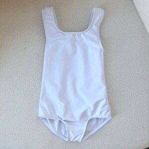 Wear Moi Eline Toddler White Dance Tank Leotard, size 2-4T